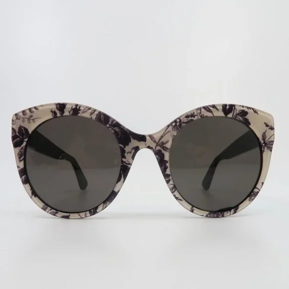 Gucci GG 0028s 011 52mm Floral/Grey Round Women Display Sunglasses Gucci GG2013S Round Recycled Acetate Sunglasses | Neiman Marcus main image 2